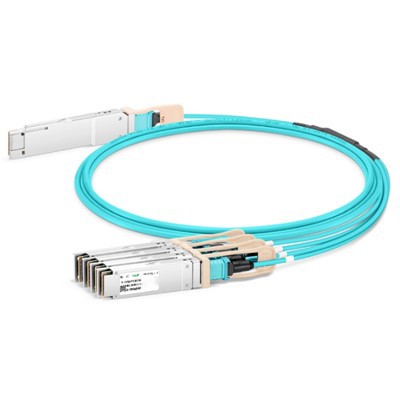 200 g QSFP56 til 4x 50G SFP56 Aktivt optisk kabel (AOC), 1M -20 m